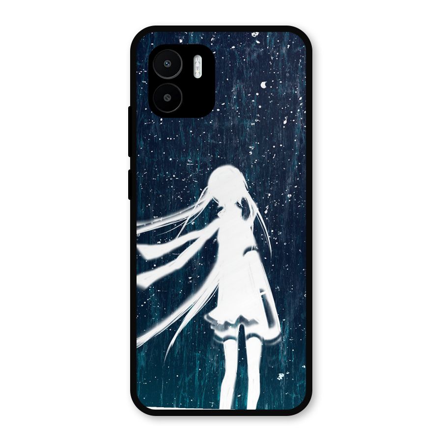 Rain White Girl Metal Back Case for Redmi A2