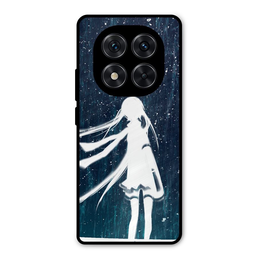 Rain White Girl Metal Back Case for Redmi Note 14 Pro 5G