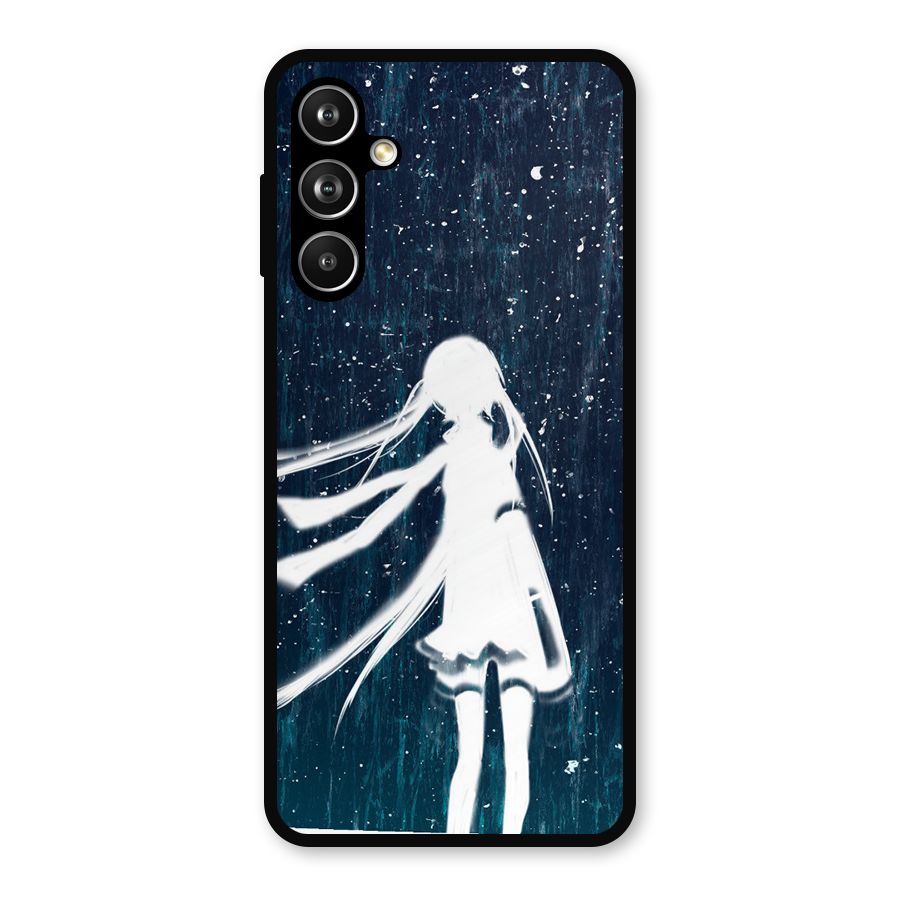 Rain White Girl Metal Back Case for Samsung Galaxy M54