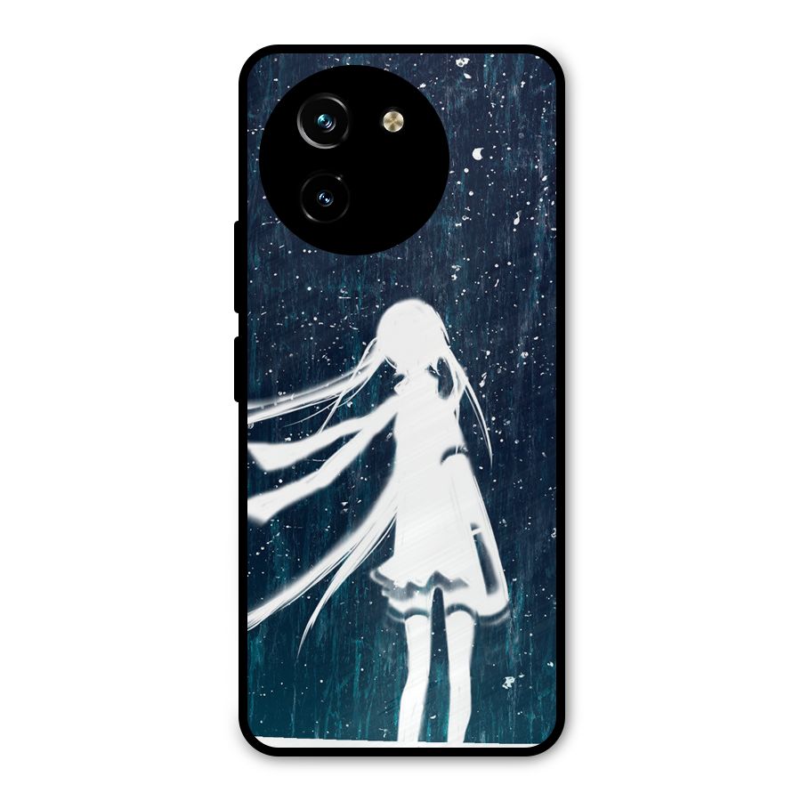 Rain White Girl Metal Back Case for Vivo T3x
