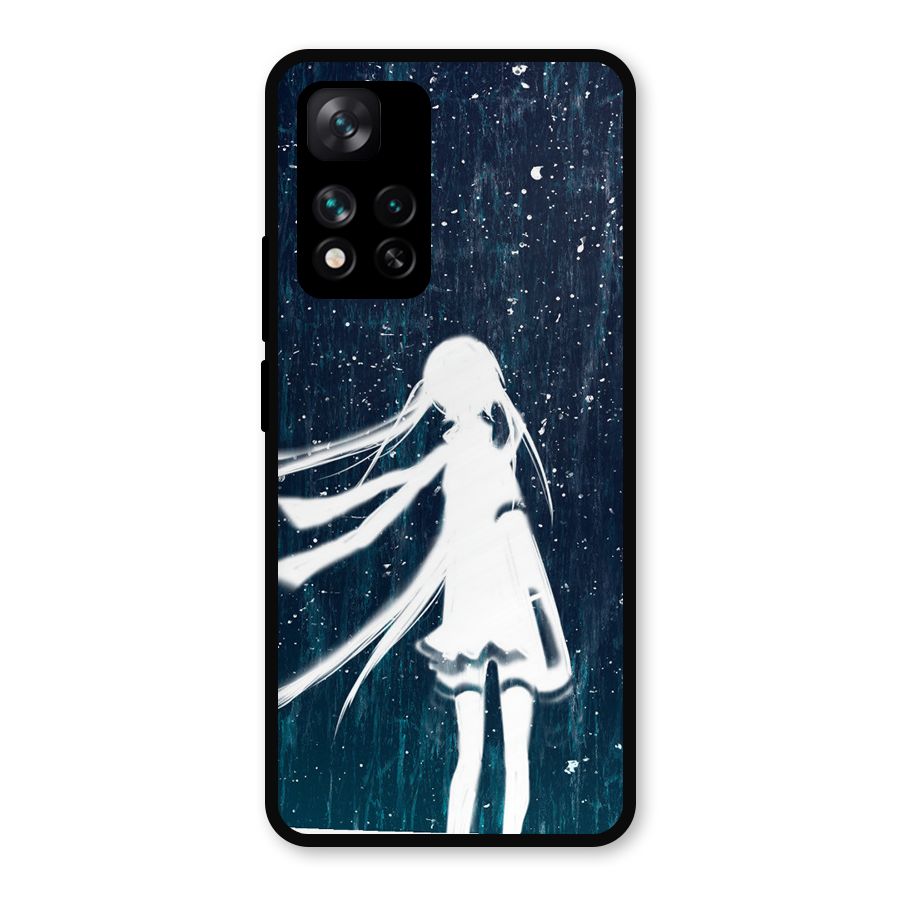 Rain White Girl Metal Back Case for Xiaomi 11i Hypercharge 5G
