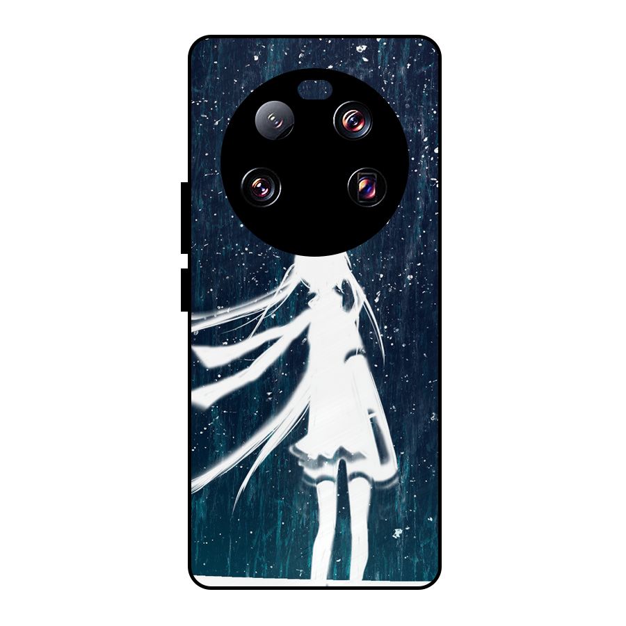 Rain White Girl Metal Back Case for Xiaomi 13 Ultra