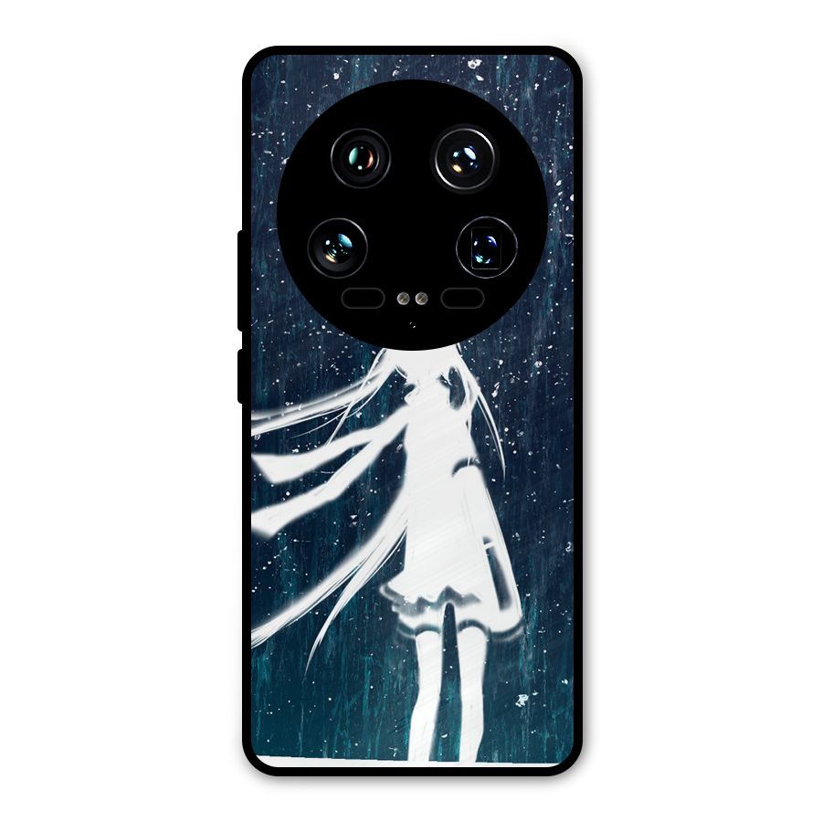 Rain White Girl Metal Back Case for Xiaomi 14 Ultra