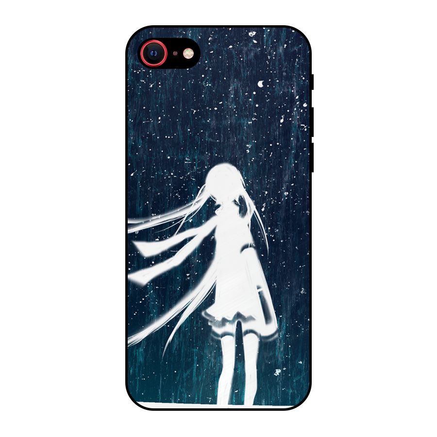 Rain White Girl Metal Back Case for iPhone 7