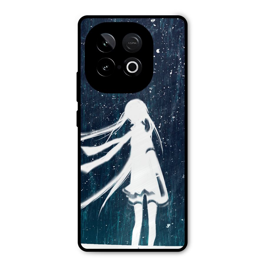 Rain White Girl Metal Back Case for iQOO Neo 10
