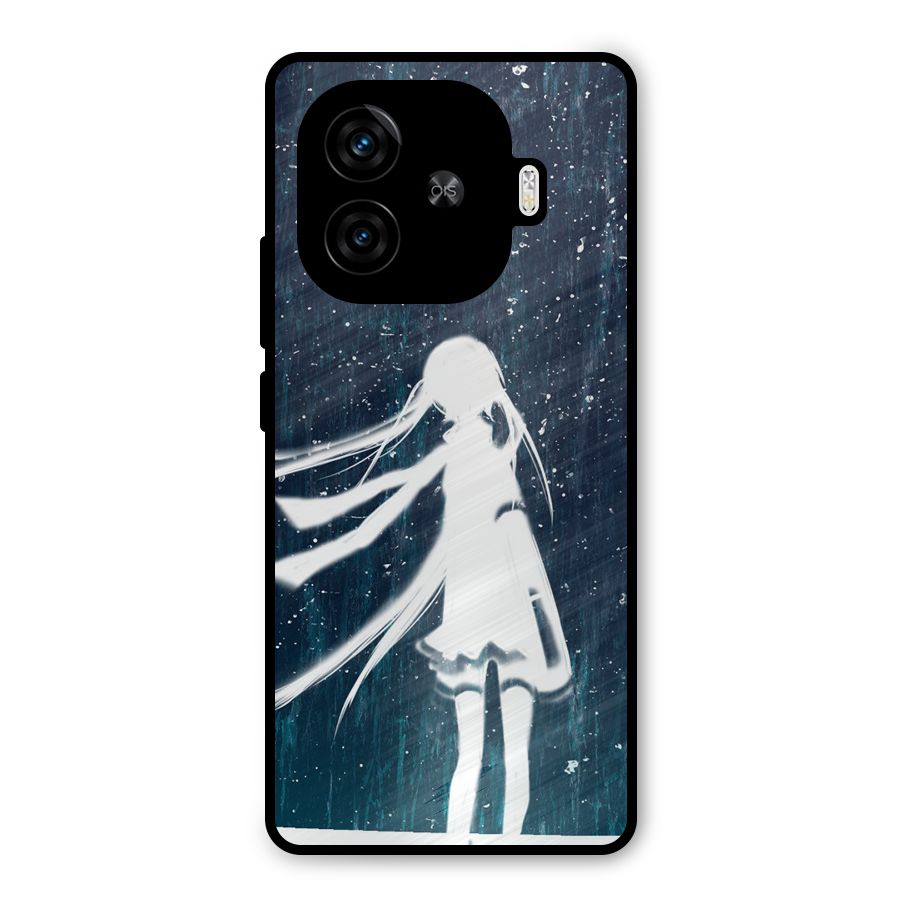 Rain White Girl Metal Back Case for iQOO Neo 10R