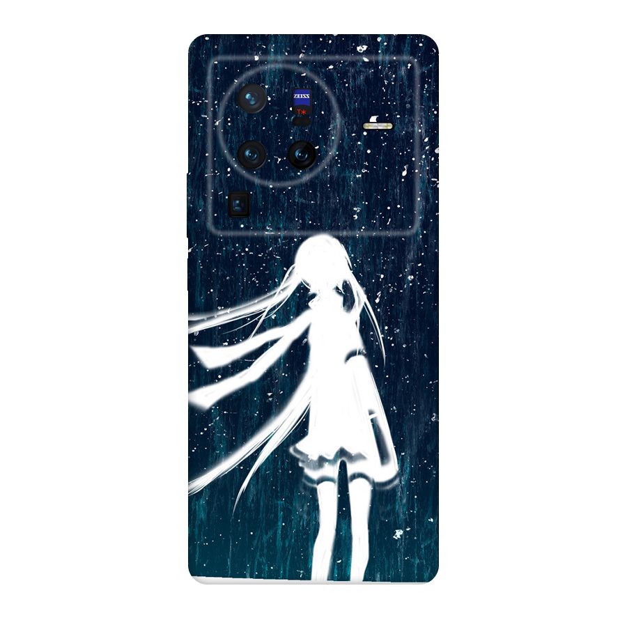 Rain White Girl Original Polycarbonate Back Case for Vivo X80