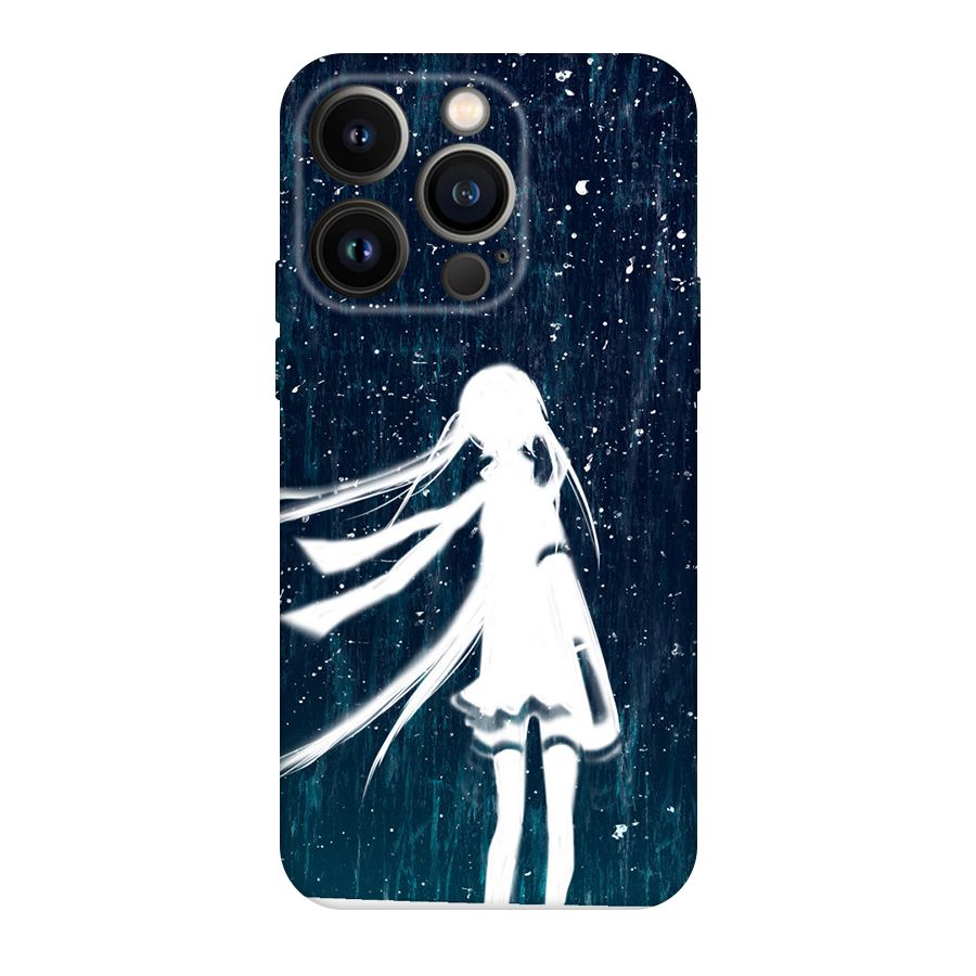 Rain White Girl Original Polycarbonate Back Case for iPhone 14 Pro