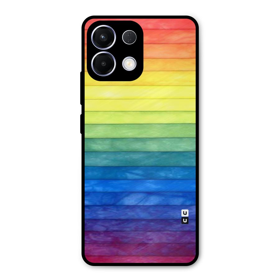 Rainbow Colors Stripes Metal Back Case for Oppo K13