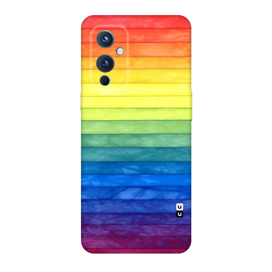 Rainbow Colors Stripes Original Polycarbonate Back Case for OnePlus 9