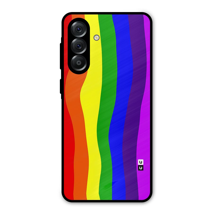 Rainbow Curves Metal Back Case for Galaxy A56