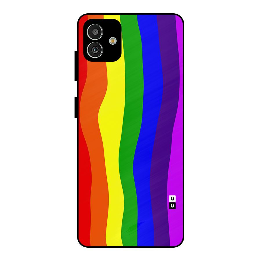 Rainbow Curves Metal Back Case for Galaxy M13 5G