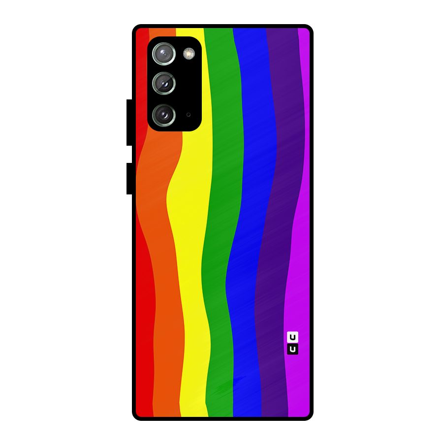 Rainbow Curves Metal Back Case for Galaxy Note 20