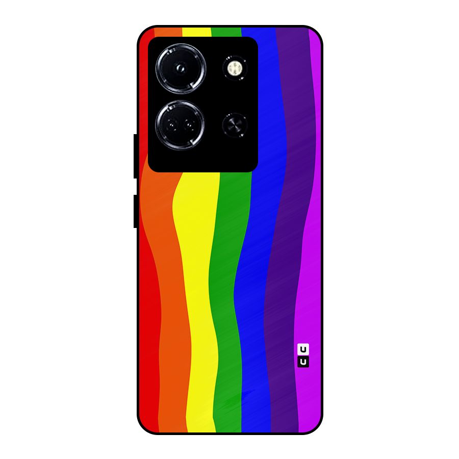 Rainbow Curves Metal Back Case for Infinix Note 30 5G