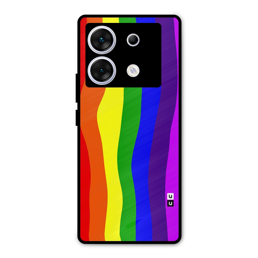 Rainbow Curves Metal Back Case for Infinix Zero 30 5G