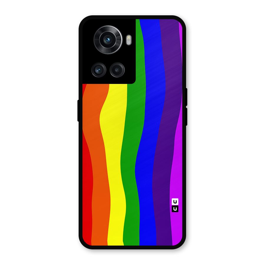 Rainbow Curves Metal Back Case for OnePlus 10R