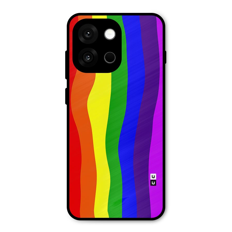 Rainbow Curves Metal Back Case for OnePlus 13s