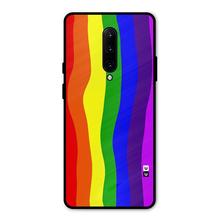 Rainbow Curves Metal Back Case for OnePlus 7 Pro