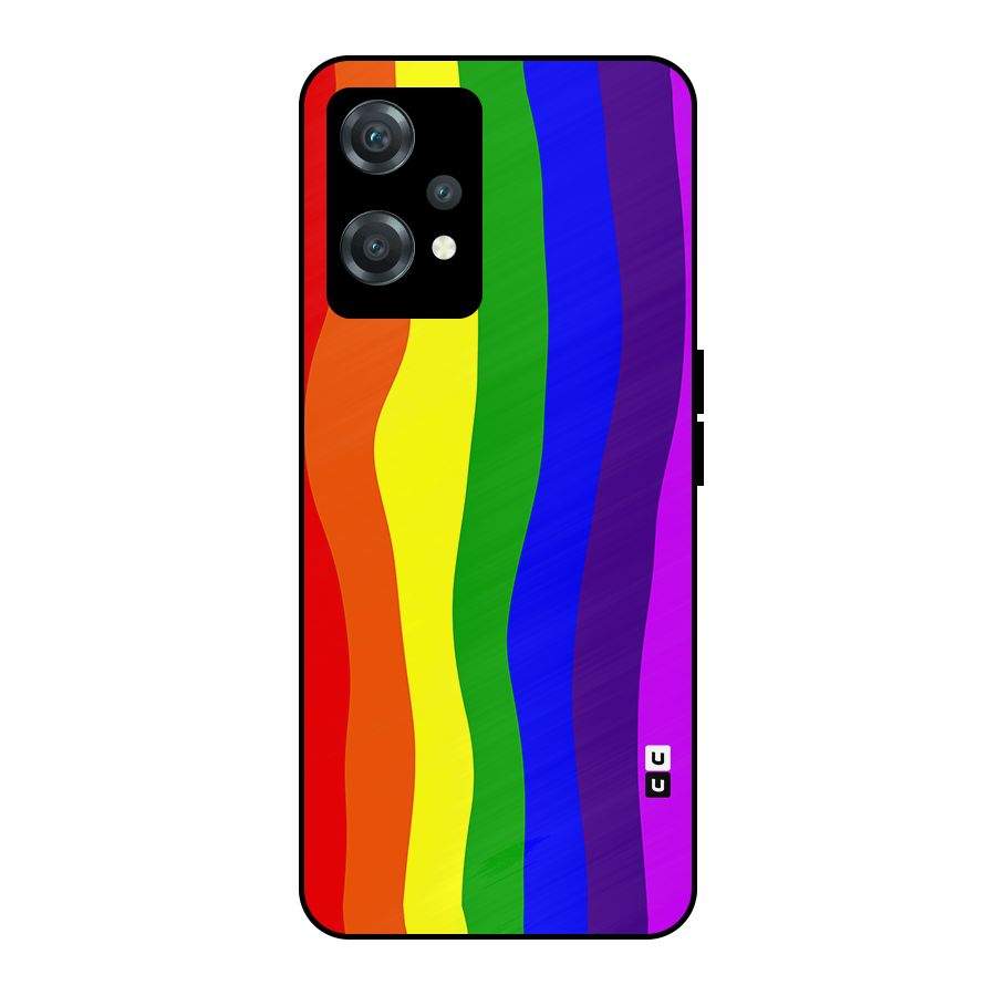 Rainbow Curves Metal Back Case for OnePlus Nord CE 2 Lite 5G