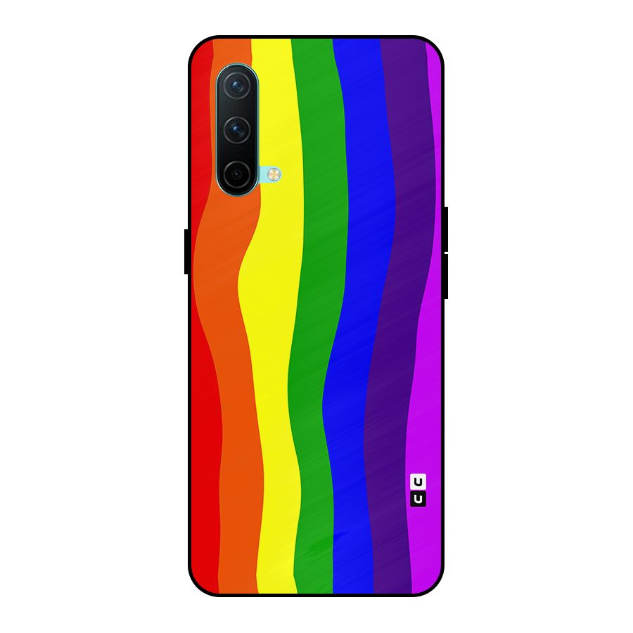 Rainbow Curves Metal Back Case for OnePlus Nord CE 5G