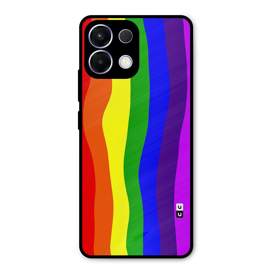 Rainbow Curves Metal Back Case for Oppo K13