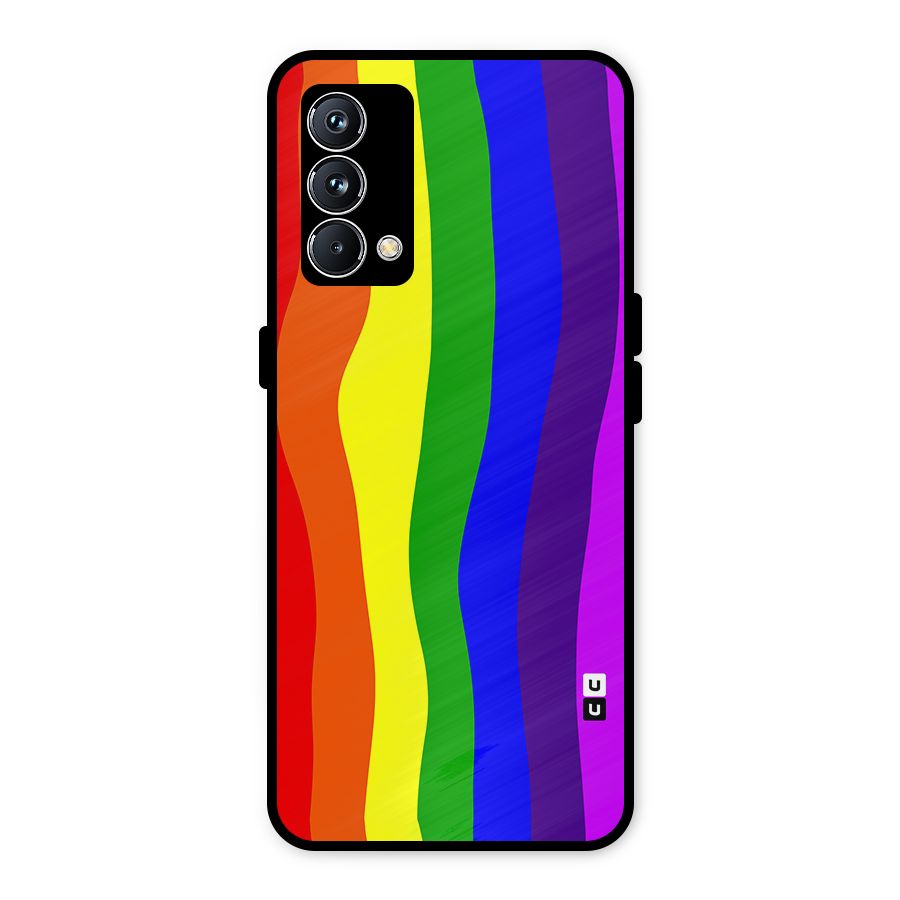 Rainbow Curves Metal Back Case for Realme GT Master Edition