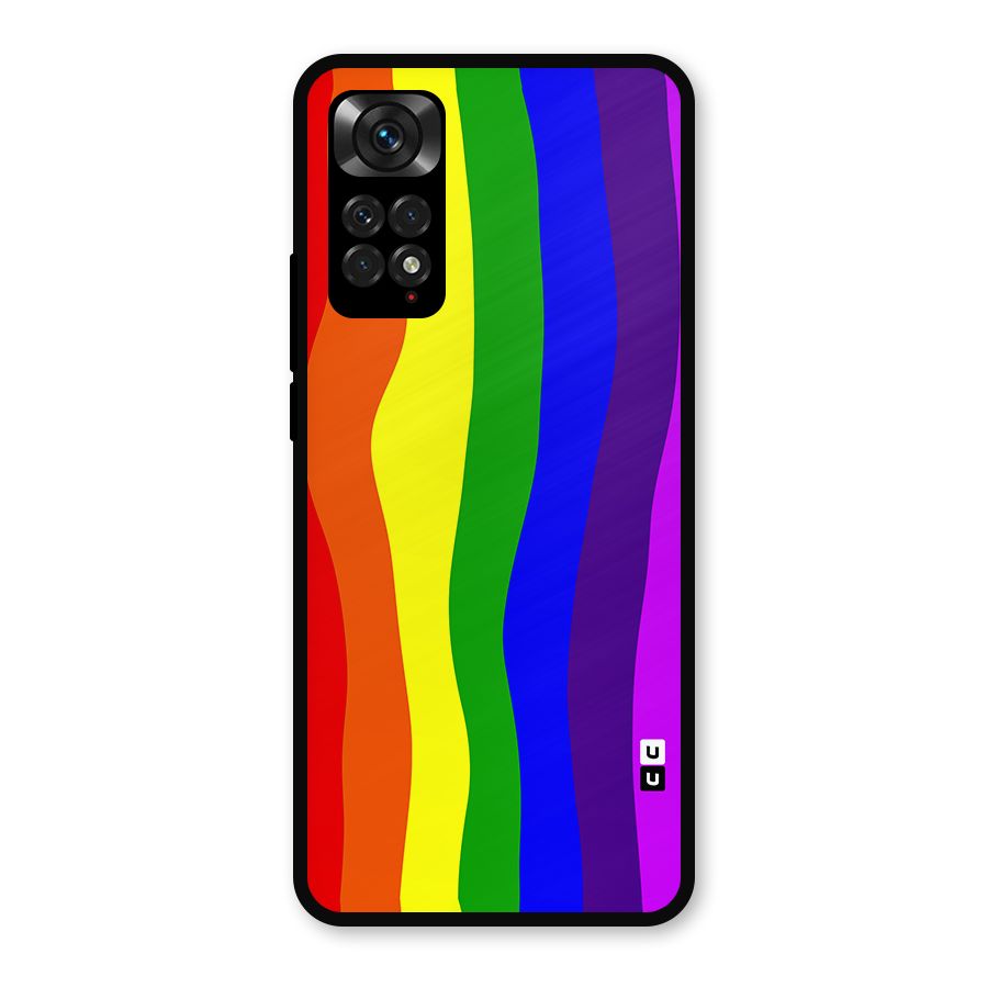 Rainbow Curves Metal Back Case for Redmi Note 11s