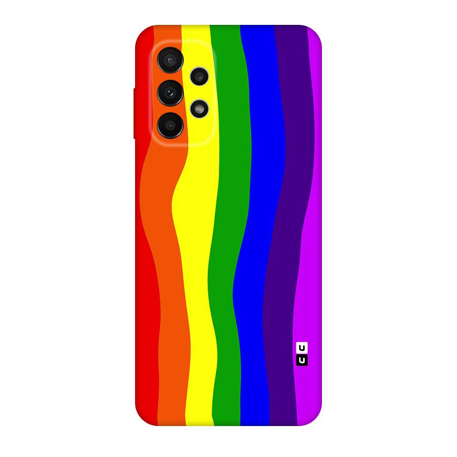 Rainbow Curves Original Polycarbonate Back Case for Galaxy A23