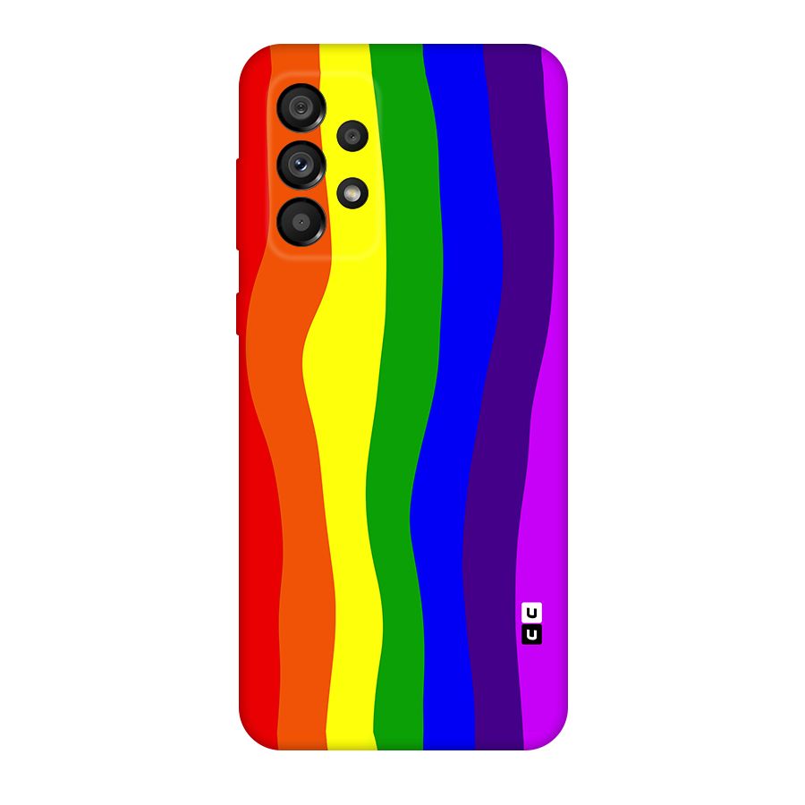 Rainbow Curves Original Polycarbonate Back Case for Galaxy A73 5G