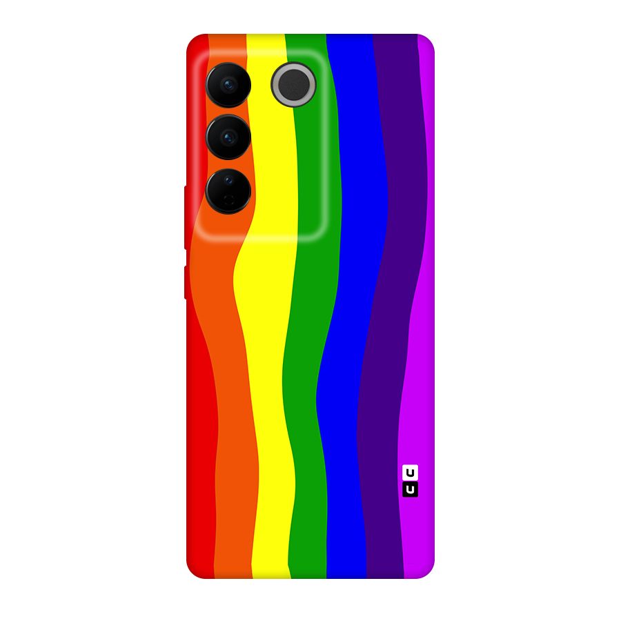 Rainbow Curves Original Polycarbonate Back Case for Vivo V27