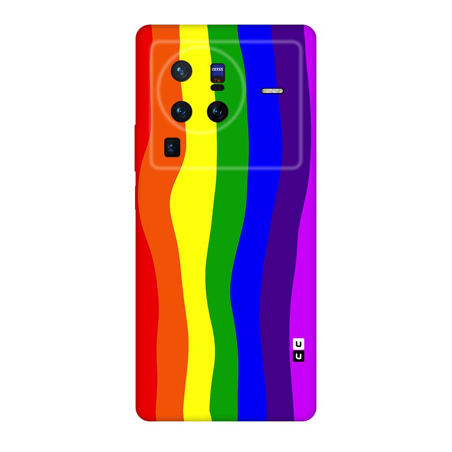 Rainbow Curves Original Polycarbonate Back Case for Vivo X80
