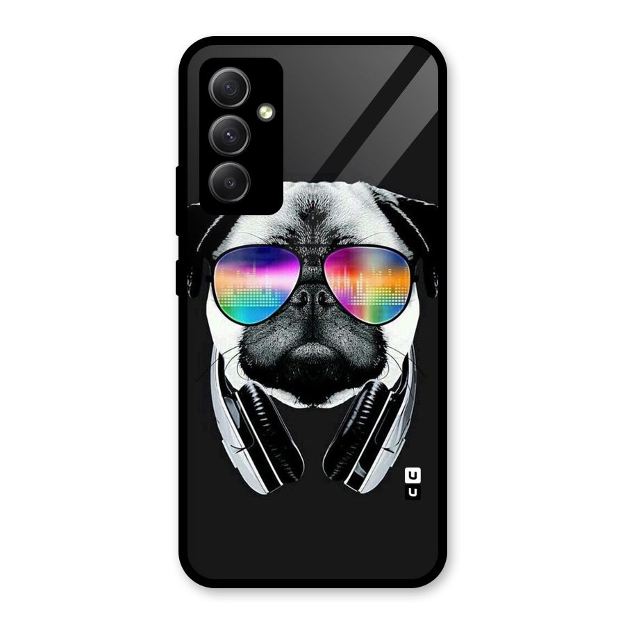 Rainbow Dog Swag Glass Back Case for Galaxy A34