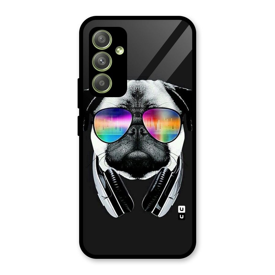 Rainbow Dog Swag Glass Back Case for Galaxy A54