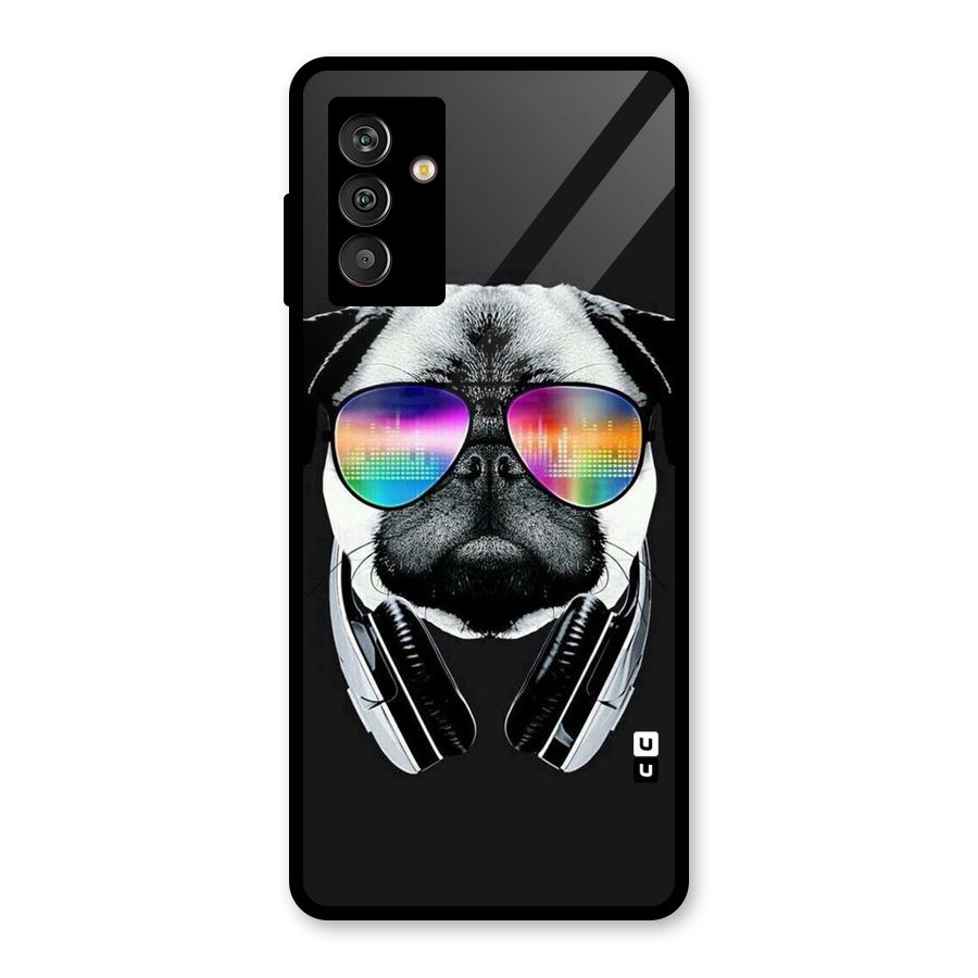 Rainbow Dog Swag Glass Back Case for Galaxy M13