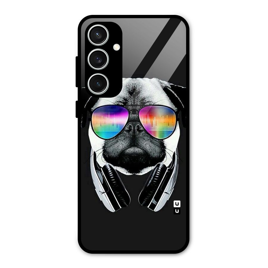 Rainbow Dog Swag Glass Back Case for Galaxy S23 FE