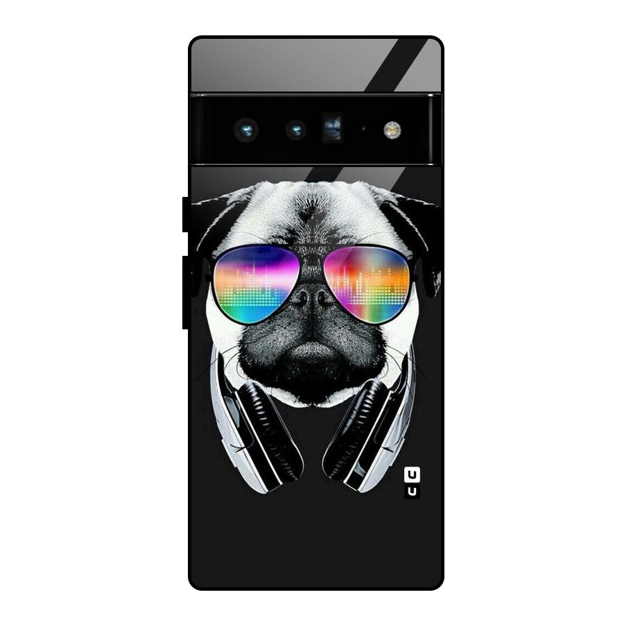 Rainbow Dog Swag Glass Back Case for Google Pixel 6 Pro