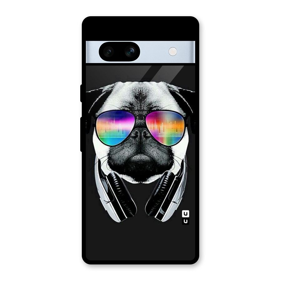 Rainbow Dog Swag Glass Back Case for Google Pixel 7a
