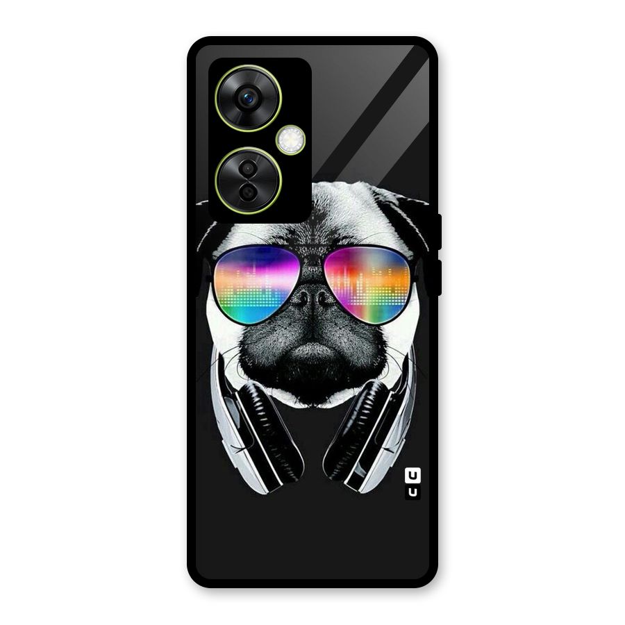Rainbow Dog Swag Glass Back Case for OnePlus Nord CE 3 Lite