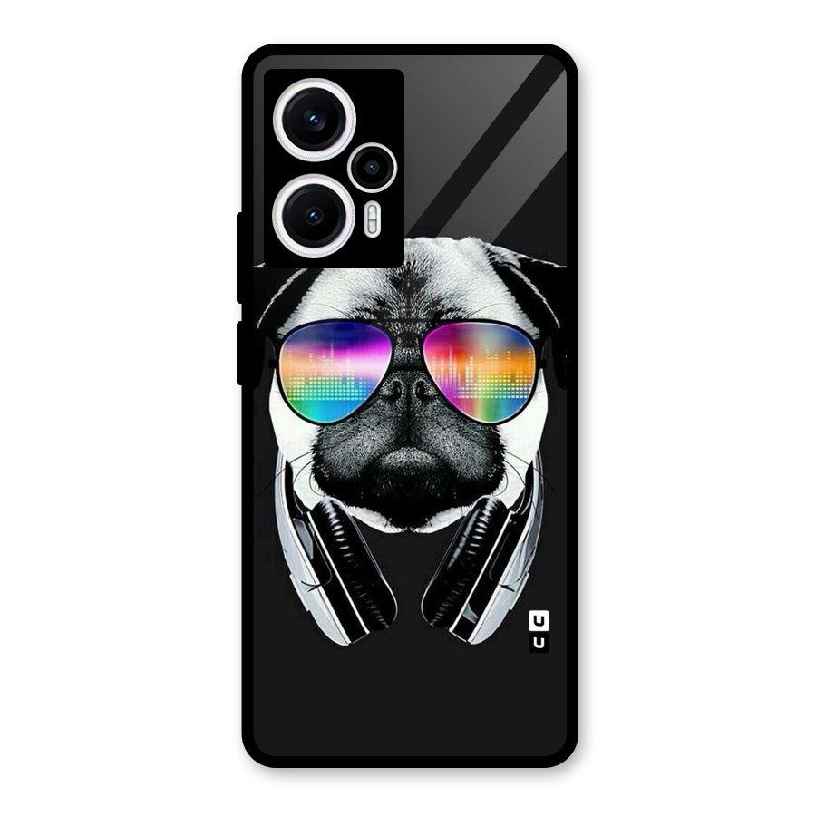 Rainbow Dog Swag Glass Back Case for Poco F5
