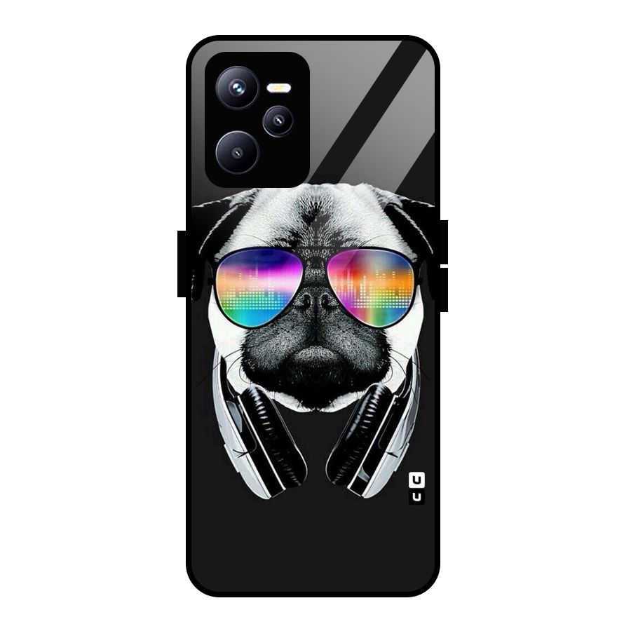 Rainbow Dog Swag Glass Back Case for Realme C35