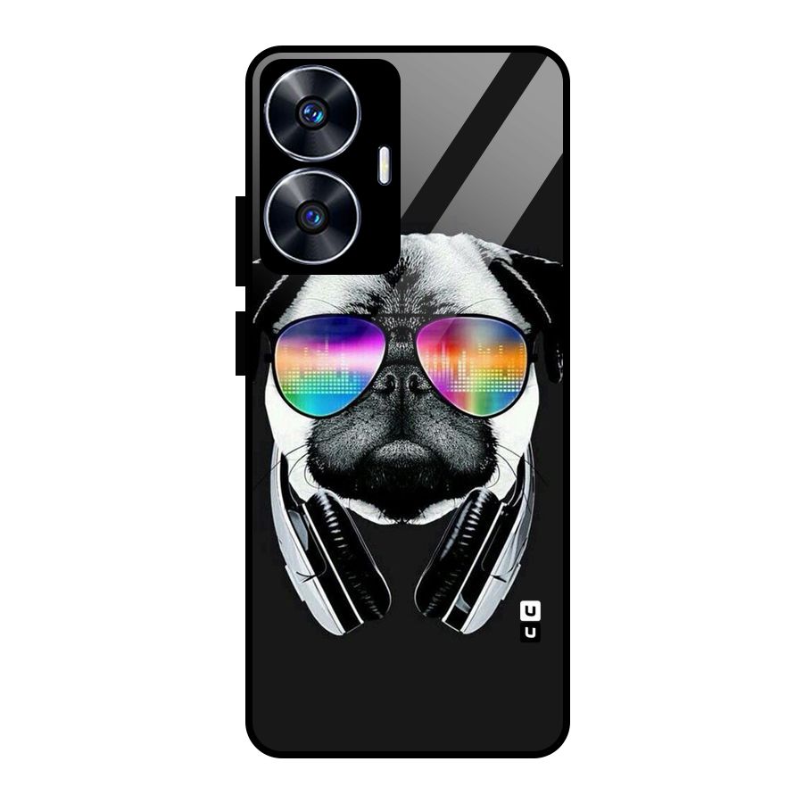 Rainbow Dog Swag Glass Back Case for Realme Narzo N55