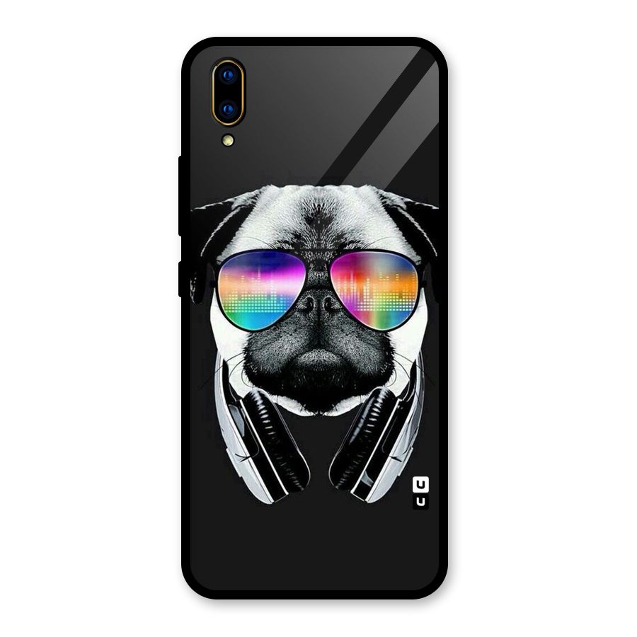 Rainbow Dog Swag Glass Back Case for Vivo V11 Pro