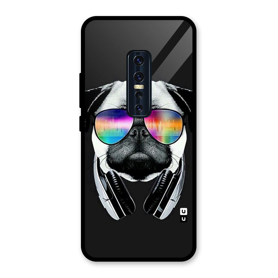 Rainbow Dog Swag Glass Back Case for Vivo V17 Pro