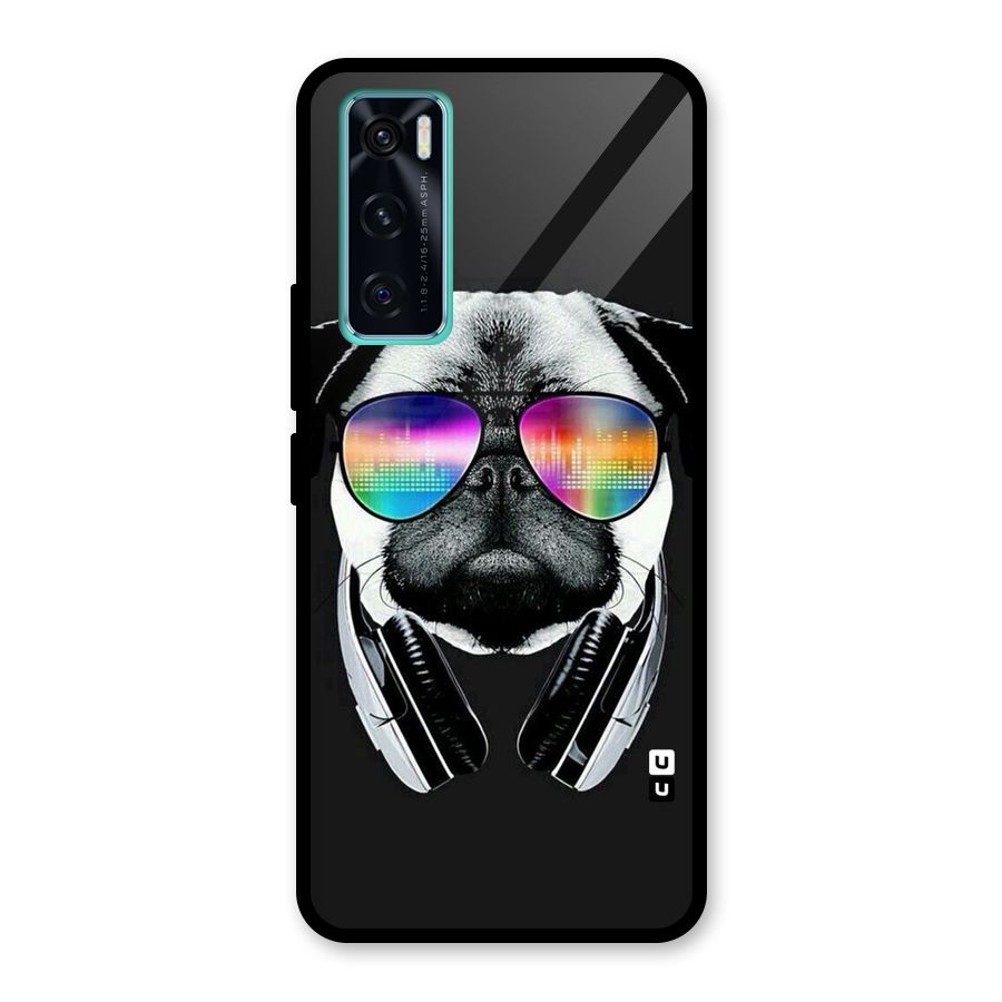 Rainbow Dog Swag Glass Back Case for Vivo V20 SE