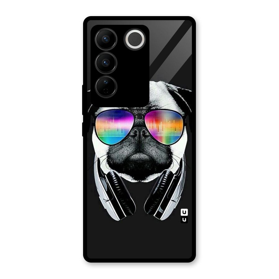 Rainbow Dog Swag Glass Back Case for Vivo V27