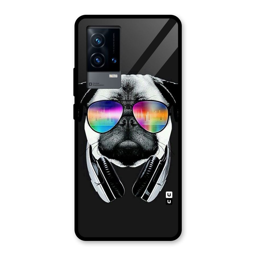 Rainbow Dog Swag Glass Back Case for iQOO 9 5G