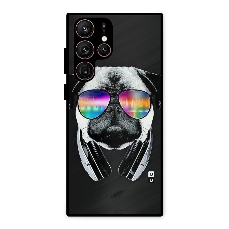 Rainbow Dog Swag Metal Back Case for Galaxy S22 Ultra 5G