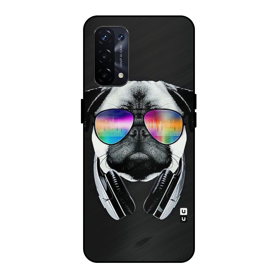 Rainbow Dog Swag Metal Back Case for Oppo A74 5G