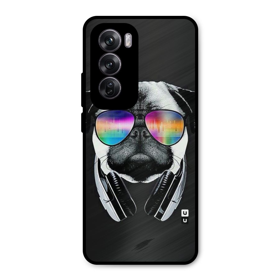 Rainbow Dog Swag Metal Back Case for Oppo Reno12 Pro