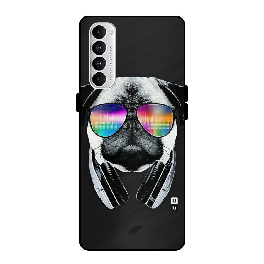 Rainbow Dog Swag Metal Back Case for Oppo Reno4 Pro